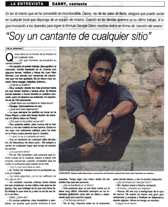 Soy un cantante de cualquier sitio