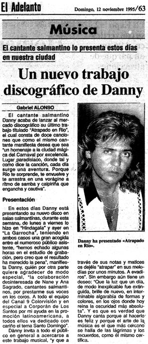 Nuevo trabajo de Danny